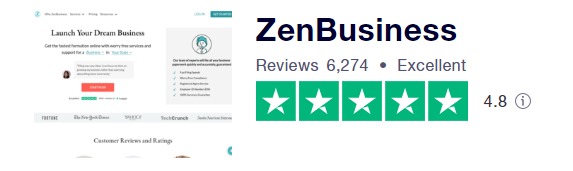 ZenBusiness Trust Pilot Reviews